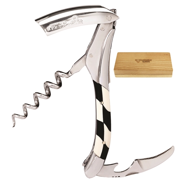 Laguiole en Aubrac Corkscrew - Ebony & Ivory Handle - Laguiole en Aubrac Corkscrew - Ebony & Ivory Handle - Image 1 of 1