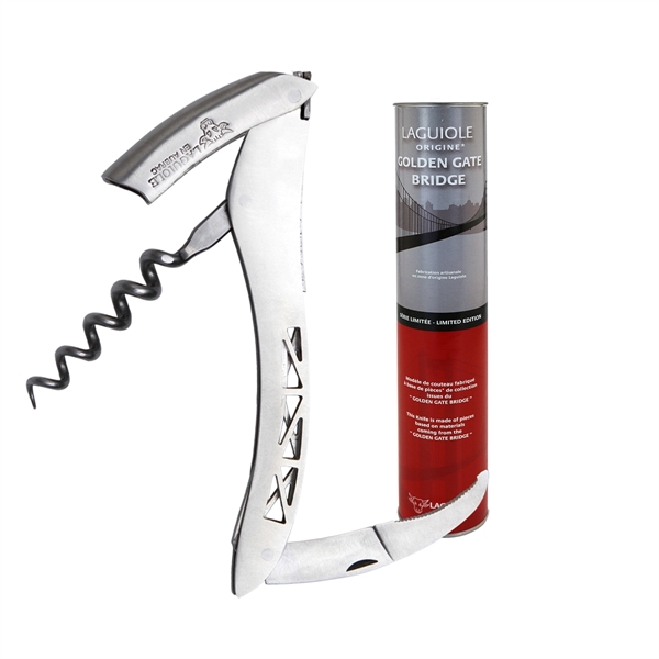Laguiole en Aubrac Corkscrew - Polished Steel Handle - Laguiole en Aubrac Corkscrew - Polished Steel Handle - Image 1 of 1