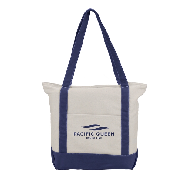 Zephyr - Cotton Canvas Boat Tote Bag - Zephyr - Cotton Canvas Boat Tote Bag - Image 5 of 6