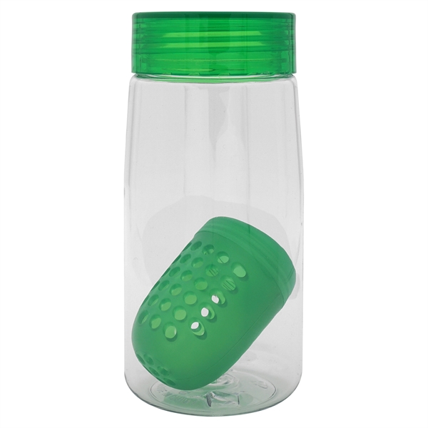 Clear View 18 oz. Recycled Bottle with Floating Infuser - Clear View 18 oz. Recycled Bottle with Floating Infuser - Image 9 of 16