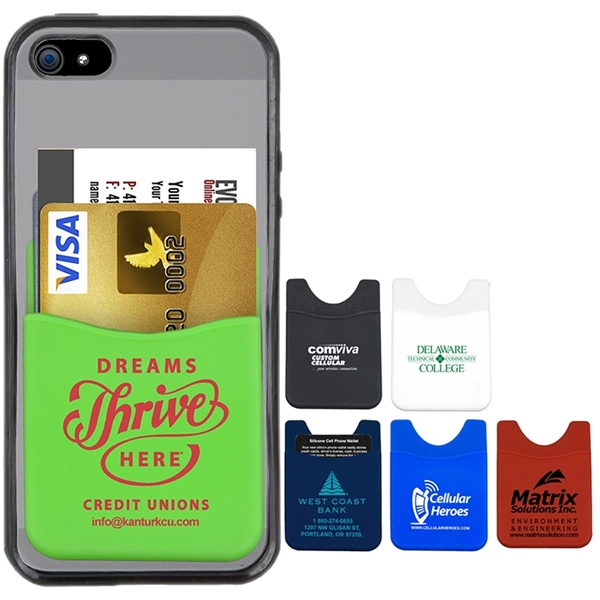 Banker Soft Silicone Cell Phone Wallet - Banker Soft Silicone Cell Phone Wallet - Image 0 of 10