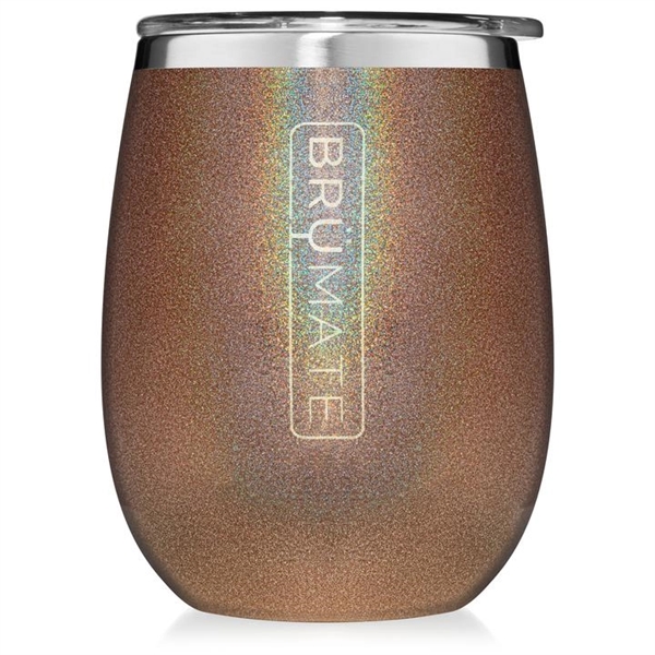 BruMate Uncork'd Wine Glass Sparkle and Print - BruMate Uncork'd Wine Glass Sparkle and Print - Image 0 of 16