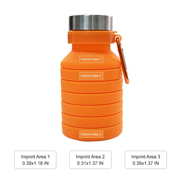 Collapsible Silicone Bottle, 18.6 oz. - Collapsible Silicone Bottle, 18.6 oz. - Image 9 of 9