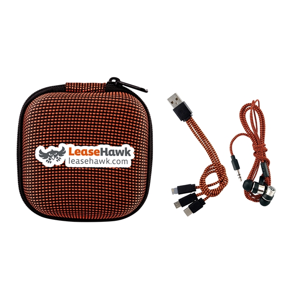TEXTURED CHARGING CABLE EAR BUD KIT - TEXTURED CHARGING CABLE EAR BUD KIT - Image 3 of 13
