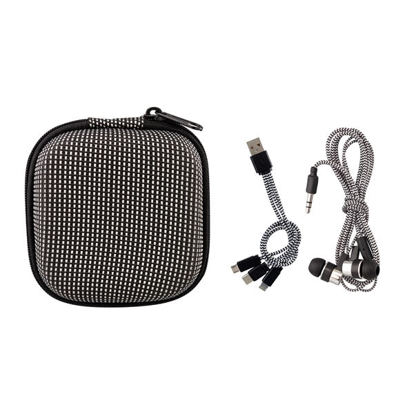 TEXTURED CHARGING CABLE EAR BUD KIT - TEXTURED CHARGING CABLE EAR BUD KIT - Image 6 of 13