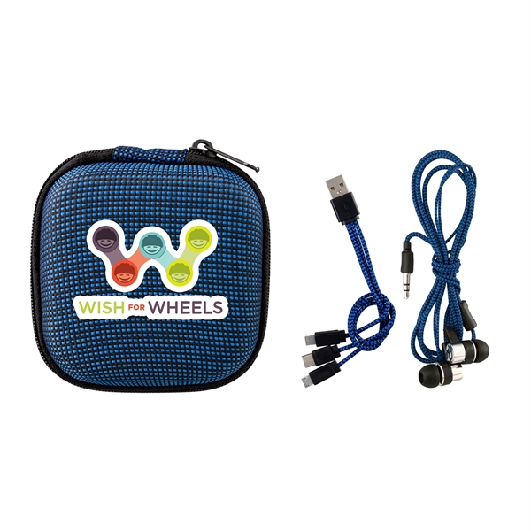 TEXTURED CHARGING CABLE EAR BUD KIT - TEXTURED CHARGING CABLE EAR BUD KIT - Image 11 of 13