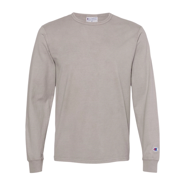 Champion Garment-Dyed Long Sleeve T-Shirt - Champion Garment-Dyed Long Sleeve T-Shirt - Image 17 of 18