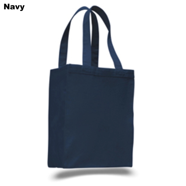 12 oz. Cotton Canvas Reusable Shopping Tote Bag w/ Handles - 12 oz. Cotton Canvas Reusable Shopping Tote Bag w/ Handles - Image 1 of 3