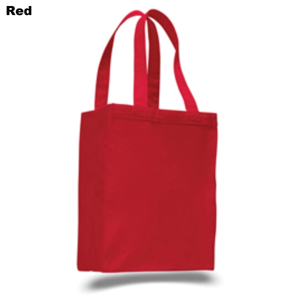 12 oz. Cotton Canvas Reusable Shopping Tote Bag w/ Handles - 12 oz. Cotton Canvas Reusable Shopping Tote Bag w/ Handles - Image 2 of 3