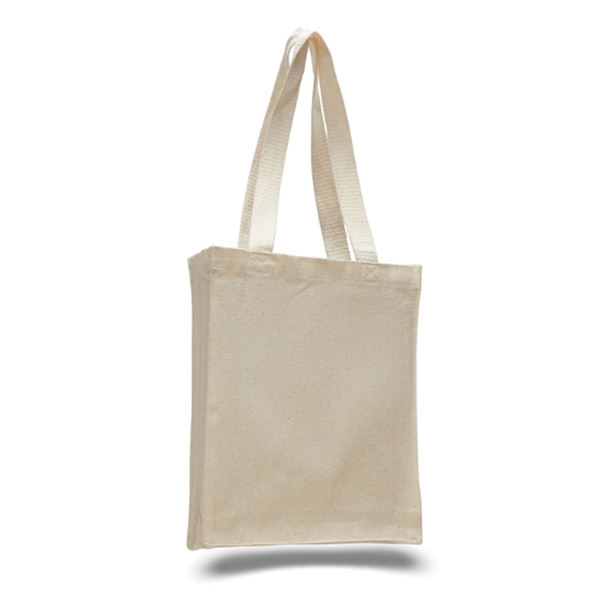 12 oz. Cotton Canvas Reusable Book Tote Bag w/ Handles - 12 oz. Cotton Canvas Reusable Book Tote Bag w/ Handles - Image 1 of 1