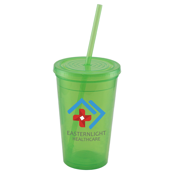 Explore - ColorJet - 16 Oz. Double Wall Tumbler Cup - Explore - ColorJet - 16 Oz. Double Wall Tumbler Cup - Image 7 of 12