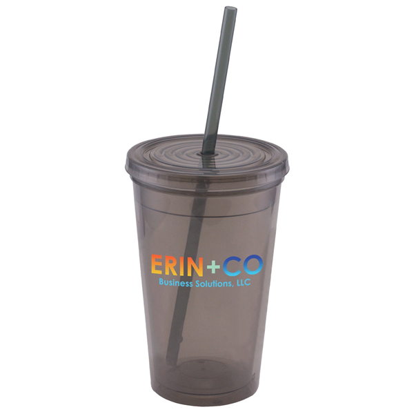 Explore - ColorJet - 16 Oz. Double Wall Tumbler Cup - Explore - ColorJet - 16 Oz. Double Wall Tumbler Cup - Image 10 of 12