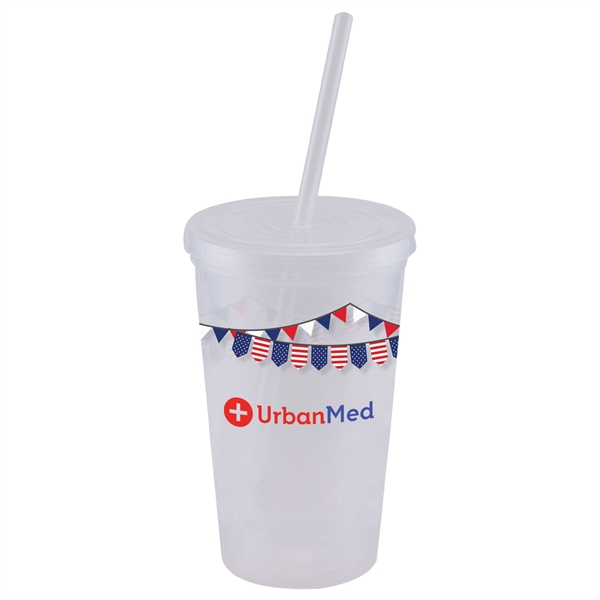 Explore - ColorJet - 16 Oz. Double Wall Tumbler Cup - Explore - ColorJet - 16 Oz. Double Wall Tumbler Cup - Image 11 of 12