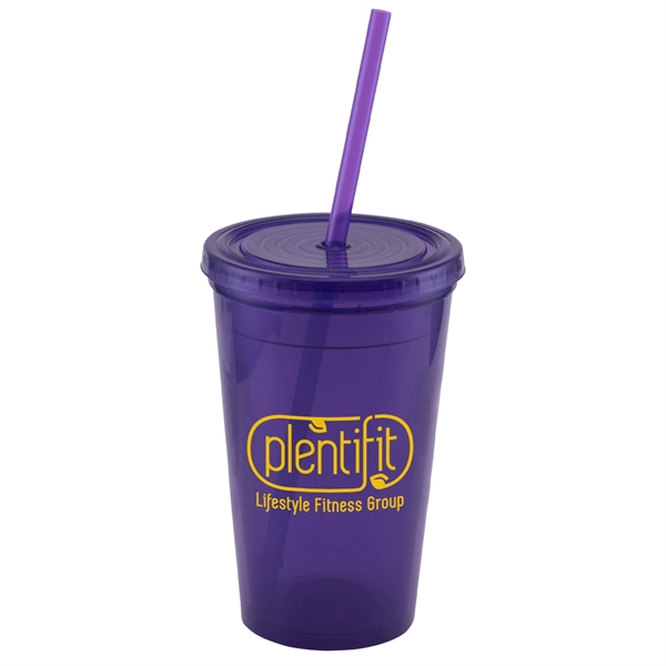 Explore - 16 Oz. Double Wall Tumbler Cup - Explore - 16 Oz. Double Wall Tumbler Cup - Image 7 of 12