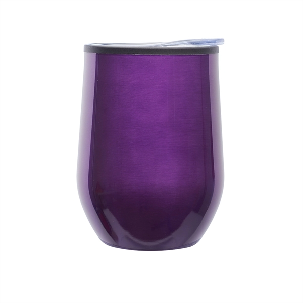 12oz Stemless Wine Glass with Lid