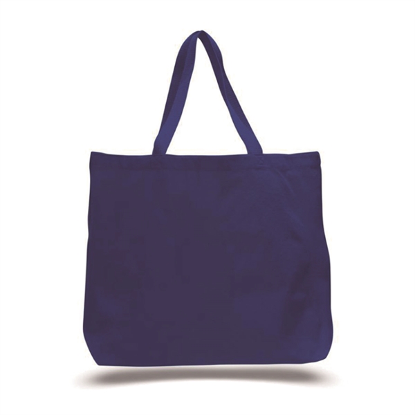 12oz.Cotton Canvas Reusable Tote Bag w/ Handles for Shopping - 12oz.Cotton Canvas Reusable Tote Bag w/ Handles for Shopping - Image 4 of 4