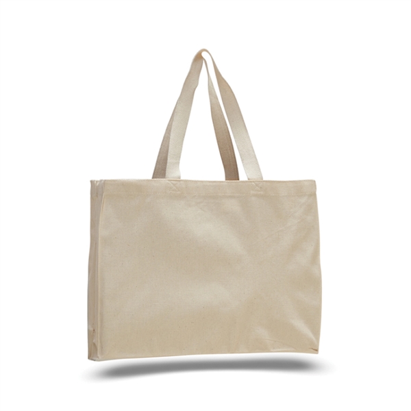 12oz. Cotton Canvas Reusable EcoFriendly Tote Bag w/ Handles - 12oz. Cotton Canvas Reusable EcoFriendly Tote Bag w/ Handles - Image 1 of 1