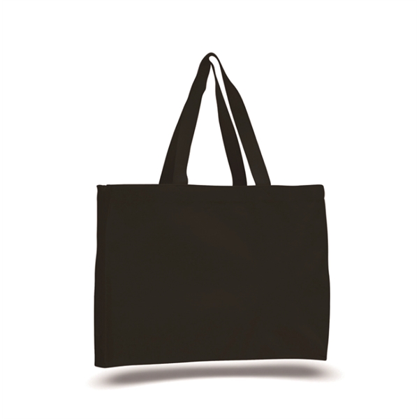 12oz. Cotton Canvas Reusable EcoFriendly Tote Bag w/ Handles - 12oz. Cotton Canvas Reusable EcoFriendly Tote Bag w/ Handles - Image 1 of 4