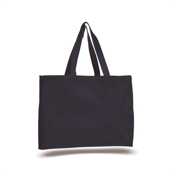 12oz. Cotton Canvas Reusable EcoFriendly Tote Bag w/ Handles - 12oz. Cotton Canvas Reusable EcoFriendly Tote Bag w/ Handles - Image 2 of 4