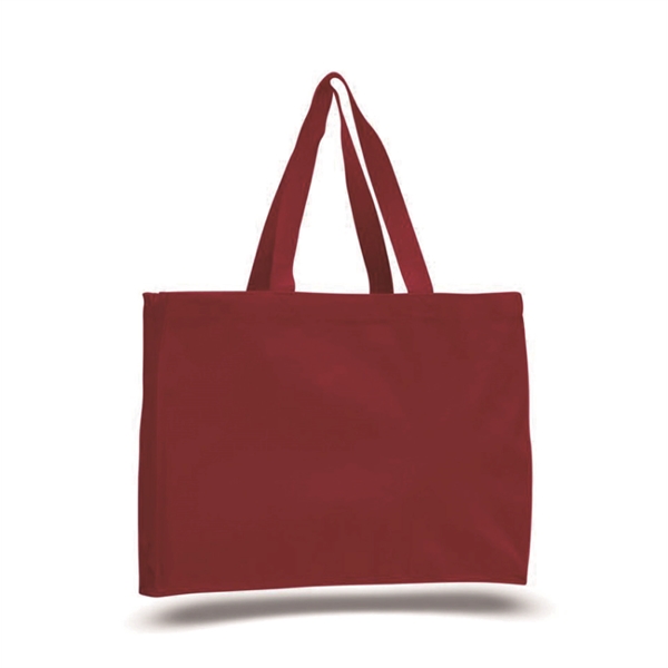 12oz. Cotton Canvas Reusable EcoFriendly Tote Bag w/ Handles - 12oz. Cotton Canvas Reusable EcoFriendly Tote Bag w/ Handles - Image 3 of 4