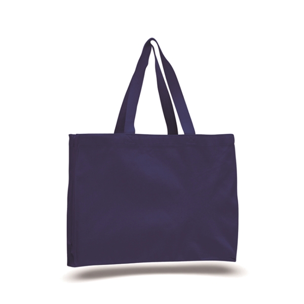 12oz. Cotton Canvas Reusable EcoFriendly Tote Bag w/ Handles - 12oz. Cotton Canvas Reusable EcoFriendly Tote Bag w/ Handles - Image 4 of 4