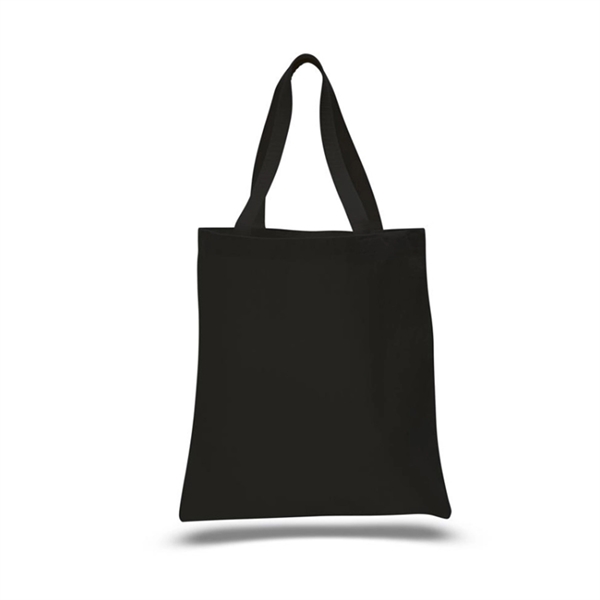 12oz.Cotton Canvas Reusable Tote Bag w/ Handles for Shopping - 12oz.Cotton Canvas Reusable Tote Bag w/ Handles for Shopping - Image 1 of 5