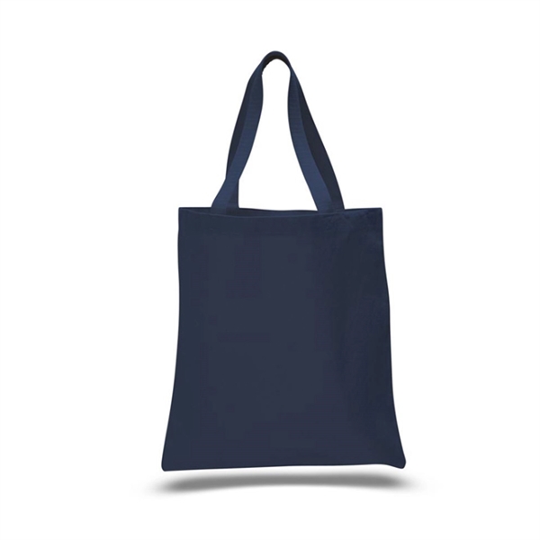 12oz.Cotton Canvas Reusable Tote Bag w/ Handles for Shopping - 12oz.Cotton Canvas Reusable Tote Bag w/ Handles for Shopping - Image 2 of 5