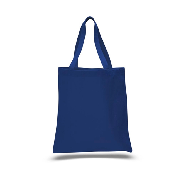 12oz.Cotton Canvas Reusable Tote Bag w/ Handles for Shopping - 12oz.Cotton Canvas Reusable Tote Bag w/ Handles for Shopping - Image 4 of 5
