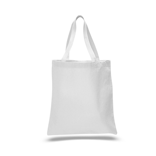12oz.Cotton Canvas Reusable Tote Bag w/ Handles for Shopping - 12oz.Cotton Canvas Reusable Tote Bag w/ Handles for Shopping - Image 5 of 5