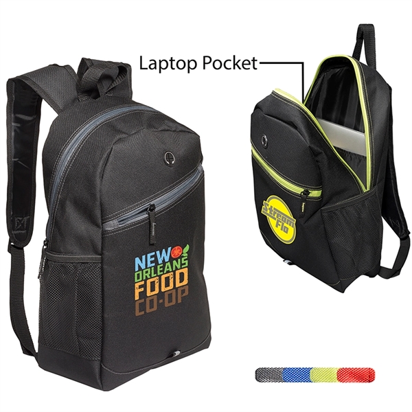 Color Zippin' Laptop Backpack - Color Zippin' Laptop Backpack - Image 1 of 1