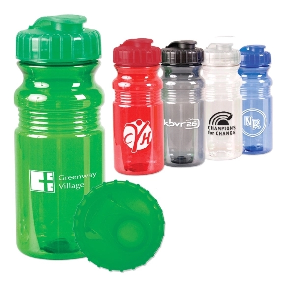 20 oz. Translucent Sport Bottle with Snap Cap - 20 oz. Translucent Sport Bottle with Snap Cap - Image 13 of 13