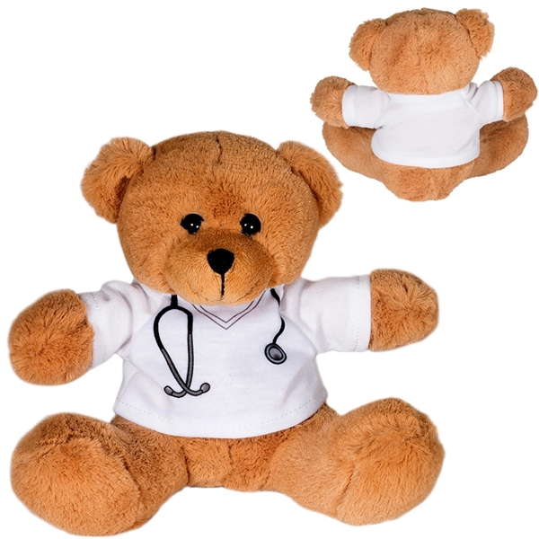 7" Doctor or Nurse Plush Bear - 7" Doctor or Nurse Plush Bear - Image 2 of 2