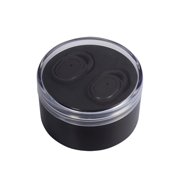 Wireless In-Ear Buds in Round Case - Wireless In-Ear Buds in Round Case - Image 1 of 2