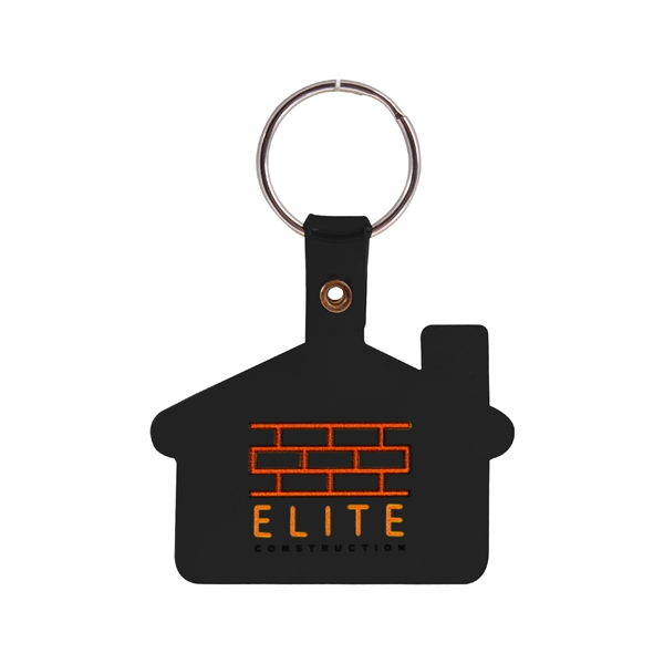 1 Color House Shaped Soft Plastic Key Tags - 1 Color House Shaped Soft Plastic Key Tags - Image 9 of 14