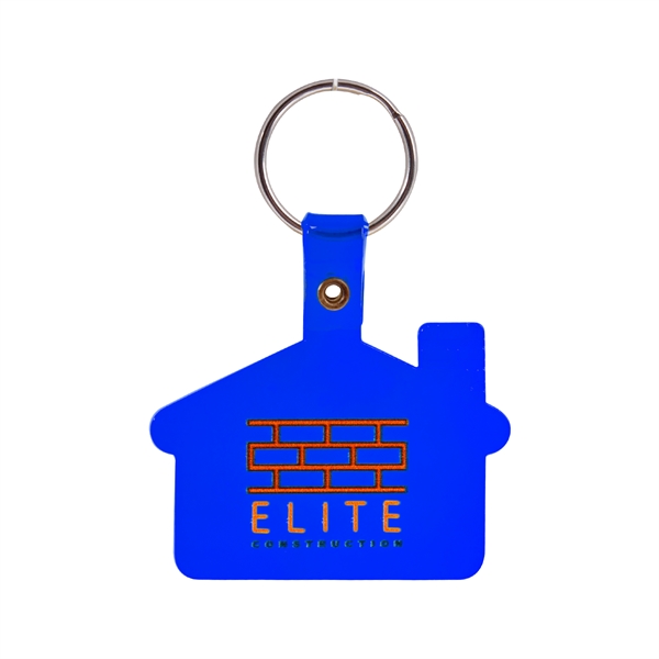 1 Color House Shaped Soft Plastic Key Tags - 1 Color House Shaped Soft Plastic Key Tags - Image 11 of 14