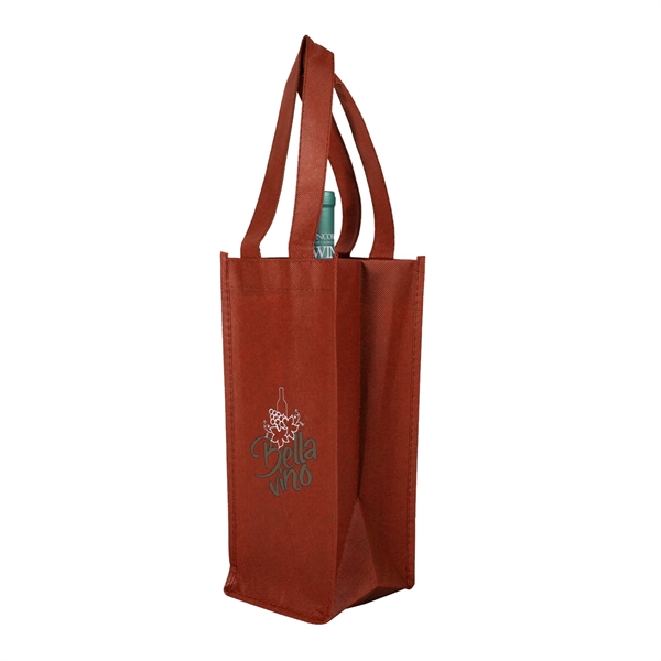 Hospitality Non-Woven Wine Bag (1 Color Imprint) - Hospitality Non-Woven Wine Bag (1 Color Imprint) - Image 8 of 9