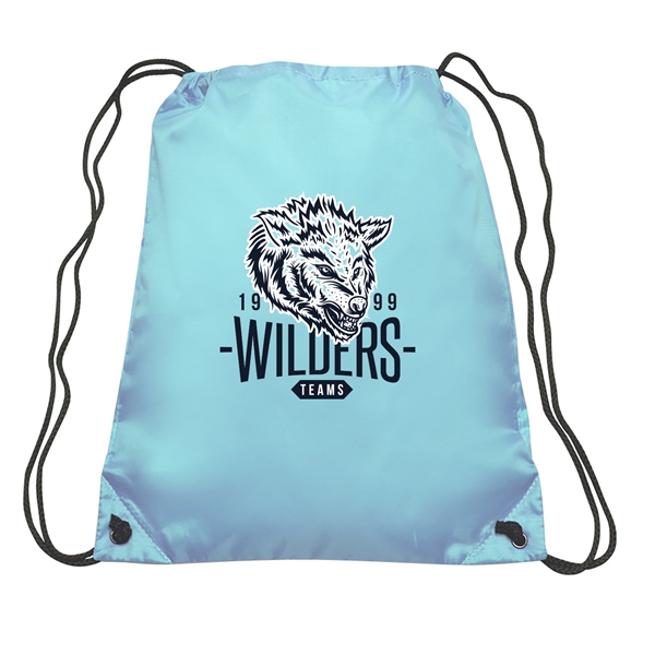 GO-EZ Polyester Drawstring Backpacks w/ 1 Color Imprint - GO-EZ Polyester Drawstring Backpacks w/ 1 Color Imprint - Image 32 of 34