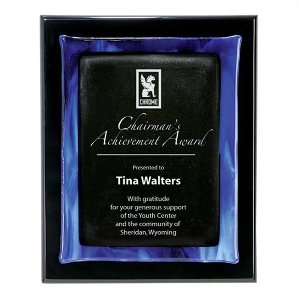Metallic Fusion Plaque - Black/Blue