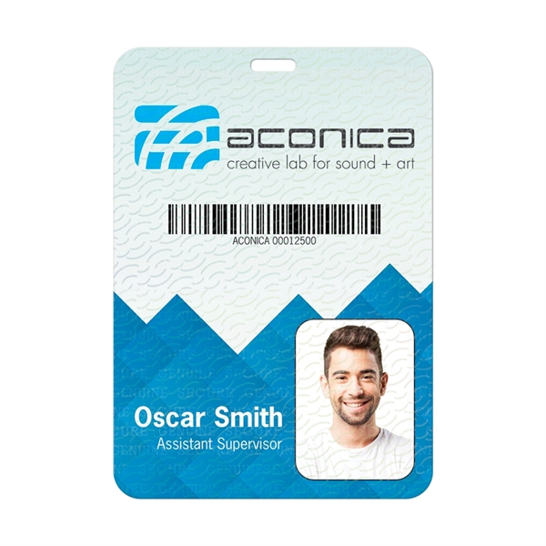 Custom 4 1/4" W x 6" H Plastic ID Badge