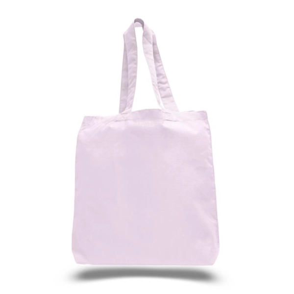 6oz. Cotton Canvas Reusable Tote Bag w/ Handles for Shopping - 6oz. Cotton Canvas Reusable Tote Bag w/ Handles for Shopping - Image 3 of 9