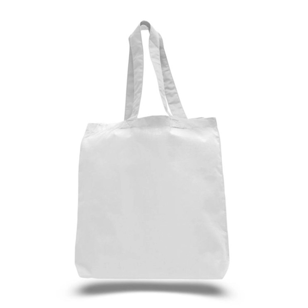 6oz. Cotton Canvas Reusable Tote Bag w/ Handles for Shopping - 6oz. Cotton Canvas Reusable Tote Bag w/ Handles for Shopping - Image 8 of 9