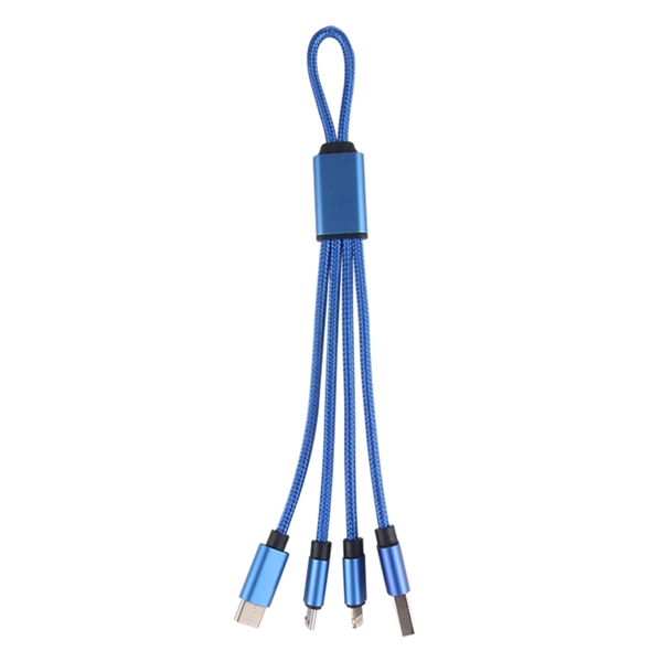 4-in-1 Nylon Charging Cable - 4-in-1 Nylon Charging Cable - Image 0 of 3