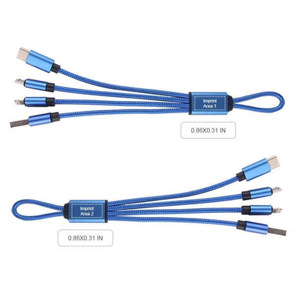 4-in-1 Nylon Charging Cable - 4-in-1 Nylon Charging Cable - Image 3 of 3