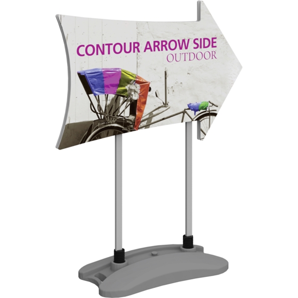 Contour Outdoor Sign Arrow Side - Water Base