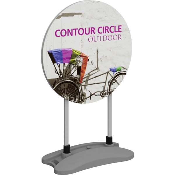 Contour Double-Sided Outdoor Sign Circle - Water Base - Contour Double-Sided Outdoor Sign Circle - Water Base - Image 0 of 0