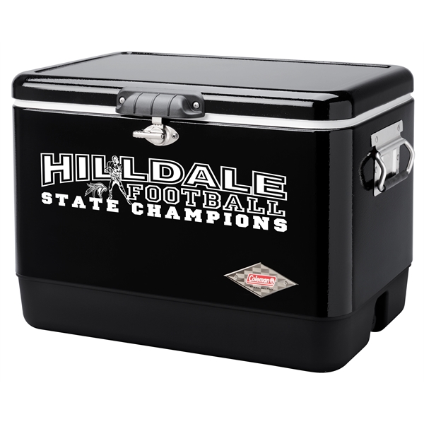 Coleman 54 Quart Steel Belted® Cooler - Gloss Black - Coleman 54 Quart Steel Belted® Cooler - Gloss Black - Image 0 of 4