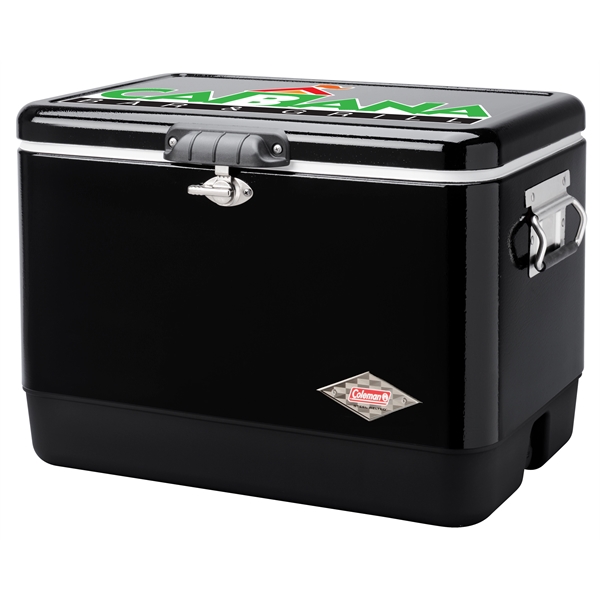 Coleman 54 Quart Steel Belted® Cooler - Gloss Black - Coleman 54 Quart Steel Belted® Cooler - Gloss Black - Image 2 of 4