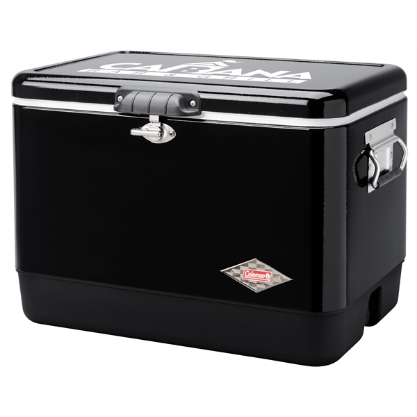Coleman 54 Quart Steel Belted® Cooler - Gloss Black - Coleman 54 Quart Steel Belted® Cooler - Gloss Black - Image 3 of 4