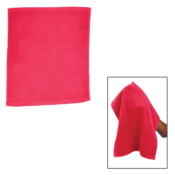 Hemmed Cotton Rally Towel (15x18) - Hemmed Cotton Rally Towel (15x18) - Image 4 of 6