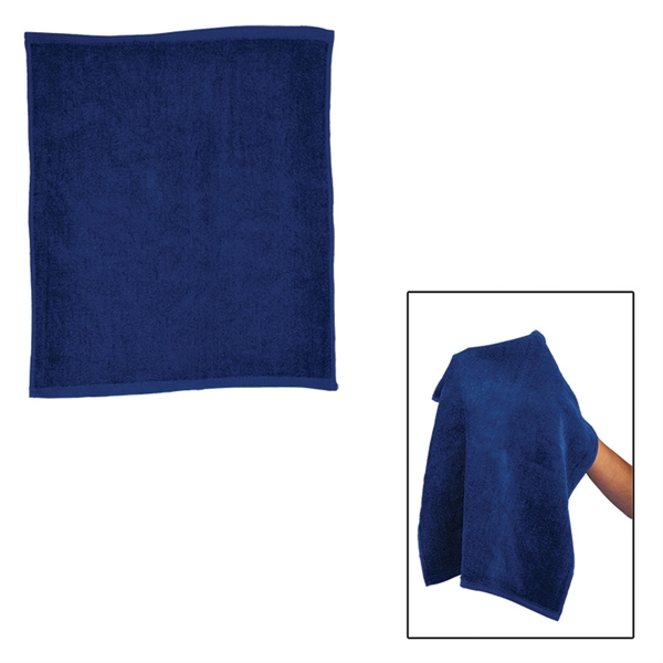 Hemmed Cotton Rally Towel (15x18) - Hemmed Cotton Rally Towel (15x18) - Image 1 of 6